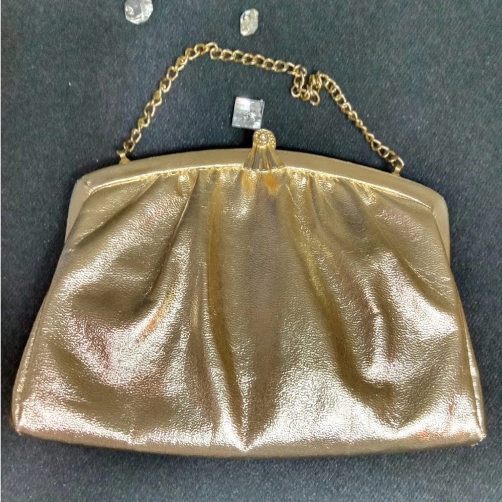 Elegant Gold Chain Clutch
